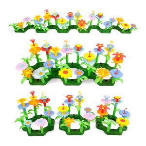 Mini Plastic Children's <strong>Kid</strong> Creative Flower <strong>Garden</strong> Block Building Block <strong>Set</strong> Flower Press Toy Build Block for <strong>Kid</strong> - Product Image 4