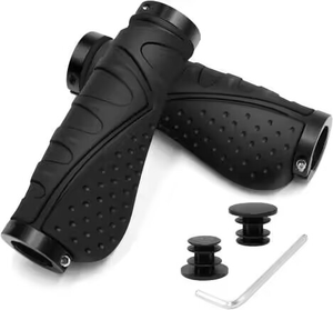 Poignées de vélo BMX ergonomiques, antidérapantes, en caoutchouc souple, en aluminium, pour VTT, poignées de guidon de vélo légères, diamètre de serrage 20-22.5mm - Product Image 6