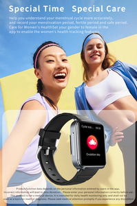 นาฬิกาอัจฉริยะ F330 สำหรับผู้หญิง หน้าจอ Full HD วัดคลื่นไฟฟ้าหัวใจ (ECG) แจ้งเตือน SOS ตรวจสุขภาพด้วยปุ่มเดียว ตรวจวัดองค์ประกอบร่างกาย - Product Image 5