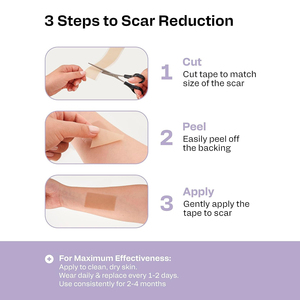 Cinta de Silicona para Cicatrices de Doble Hidratación Personalizable con Gel, Marca Privada - Product Image 2