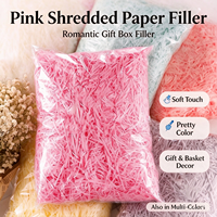 Kotak hadiah kertas rafia warna 100g pengisi Kraft lafit kertas robek dekorasi pesta pernikahan