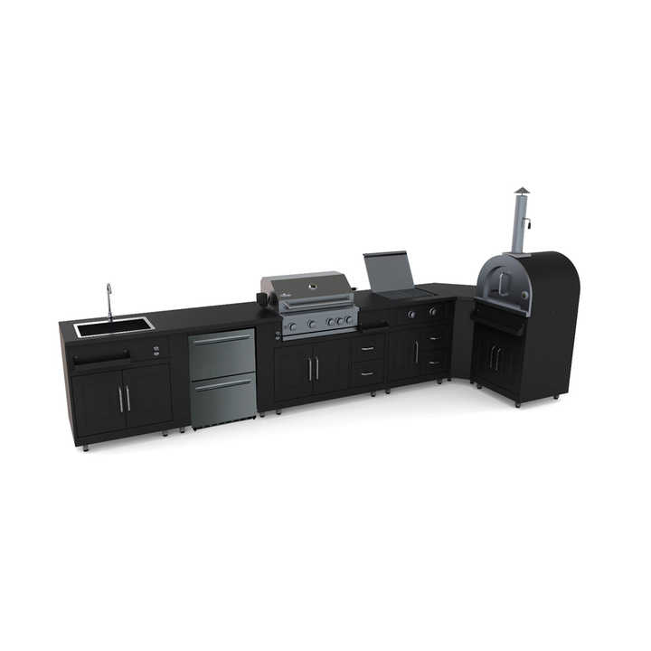 304 Stainless Steel Outdoor Kitchen Set with BBQ Grill