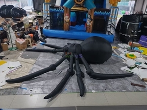 Decoración <span class=keywords><strong>de</strong></span> Halloween Personalizada, Modelo <span class=keywords><strong>de</strong></span> Araña Negra Inflable Gigante para <span class=keywords><strong>Casa</strong></span> Embrujada - Product Image 4