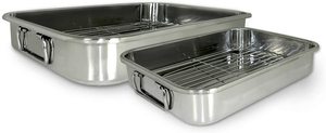2020 Hot Selling Nonstick Steel Roaster with Flat Rack <strong>Toaster</strong> Oven <strong>Tray</strong> and Rack Set Stainless Steel <strong>Toaster</strong> Oven Pan with Rack - Product Image 3