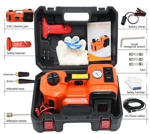 <span class=keywords><strong>Kit</strong></span> d'Outils <span class=keywords><strong>de</strong></span> Réparation Automobile 3-en-1 Multifonctionnel 5T, Crics Hydrauliques Électriques 12V avec Clé à Chocs Électrique <span class=keywords><strong>pour</strong></span> <span class=keywords><strong>Voiture</strong></span> - Product Image 2
