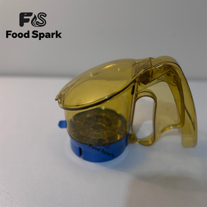 Distributeur d'assaisonnements pour fast-food style KFC, pot à épices pour poulet frit avec base bleue - Product Image 4