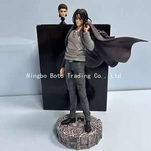 Figurine d'anime Eren Jaeger 30cm, costume debout, modèle de tête interchangeable, jouet, cadeau, figurine d'action - Product Image 3
