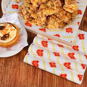 Eco-friendly Laminated PE Virgin <b>Food</b> Grade Greaseproof Disposable <b>Paper</b> Takeaway Container for Cake and Bread - Product Image 6