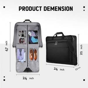 Free Sample Large Carry on Garment Bags with <b>Strap</b> for Business, Waterproof Hanging Suit <b>Luggage</b> Bag for Men Women - Product Image 5