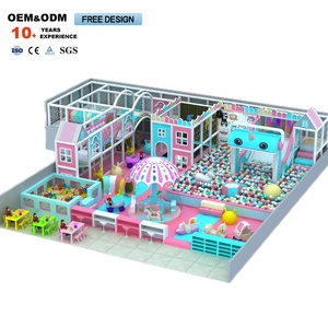 Parque Infantil Interior para Niños Pequeños, Centro de Juegos Seguro con Tobogán de Bolas Oceánicas, Equipo Conveniente para Parque Temático en Venta - Product Image 4