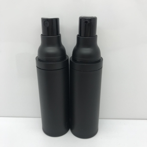 Nuevo diseño, 15ml, 20ml, 30ml, 50ml, botella de bomba de loción sin aire negra mate, botella de pulverizador de niebla fina sin aire - Product Image 4