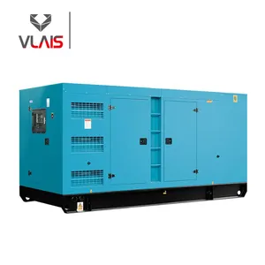 Enclosure 500kVA 400kw prime power diesel generator dengan Vlais engine kenapa alternator Comap controller & 12 jam tangki bahan bakar