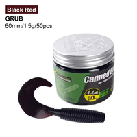 Vente en gros de 50 pièces/boîte 1.5g 60mm leurres souples artificiels bioniques de haute qualité pour la pêche, leurres en plastique souple pour la pêche
