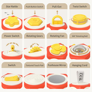 <span class=keywords><strong>Cube</strong></span> d'activités pour bébé, 12 faces, entraînement de la motricité fine, jouets Montessori, balle d'activités, jouets éducatifs - Product Image 4