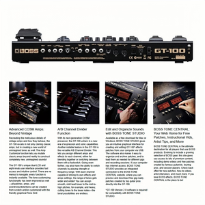 Pédalier Multi-Effets pour Guitare Électrique Jelo <span class=keywords><strong>d</strong></span>'<span class=keywords><strong>Occasion</strong></span> Boss GT-100 Comme Neuf à 90% Instruments <span class=keywords><strong>de</strong></span> Musique et Accessoires <span class=keywords><strong>d</strong></span>'<span class=keywords><strong>Ampli</strong></span> - Product Image 6