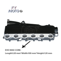 Collecteur d'admission personnalisé en aluminium CNC noir pour M340i B58 G20/G29 A90 3.0T 2020+ (Refroidisseur d'air comprimé EVO MAX CORE Gen 2 B58)