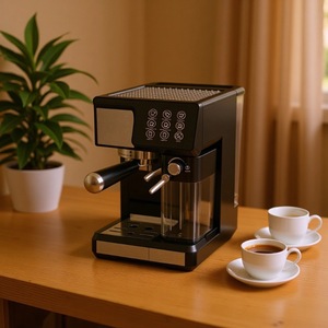 Cafetera Comercial Plateada de Acero Inoxidable para <span class=keywords><strong>Espresso</strong></span>, con 1 Año de Garantía, Enchufe Europeo, para Hoteles y Uso en Exteriores - Product Image 5