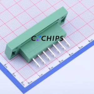 KF2EDGWB-5.0-7P Plug-in Terminal Block Through hole,P=5mm Connector Board-to-Board / Socket - Closed Screw Fixing 1x7P 5mm - Product Image 2