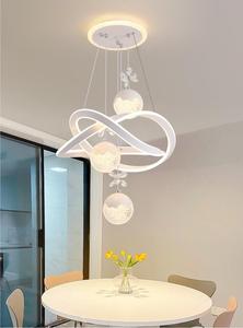 إضاءة تجارية مخصصة ديكور سوبر ماركت مكتب معلق الألومنيوم قلادة الصمام أضواء حلقة - Product Image 5