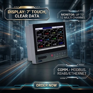 Mpr5000se 12-channel Super-thin Digital 7'' Tft Color Lcd Touch Screen Paperless <b>Data</b> <b>Temperature</b> Recorder Usb/ethernet Oem Ip50 - Product Image 3