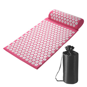โลโก้ที่กําหนดเองผ้าฝ้าย Acupressure Mat สําหรับหลังคอร่างกายบรรเทา <span class=keywords><strong>Spike</strong></span> เสื่อโยคะพร้อมหมอน-นวด - Product Image 3