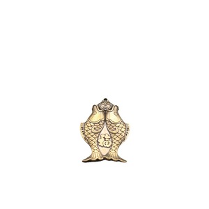Colgante de pez de la fortuna y la prosperidad, llavero de latón, colgante para coche, 41 mm de largo, 29 mm de ancho, amuleto para regalo - Product Image 2