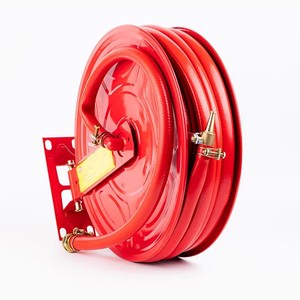 Carrete para Manguera Contra Incendios de 25 mm, de Goma, Resistente, para Interiores y Exteriores, Equipo de Extinción de Incendios Clase A y B - Product Image 1