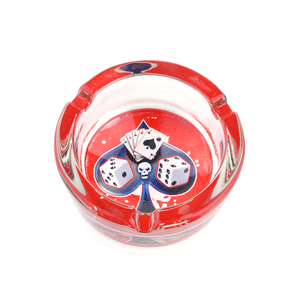 Jiju Su Ordine All'ingrosso Infrangibile Decorativi vassoio di <span class=keywords><strong>Cenere</strong></span> di Trasparente di Cristallo di Vetro Rotondo Cigar Posacenere Per Il Fumo - Product Image 6