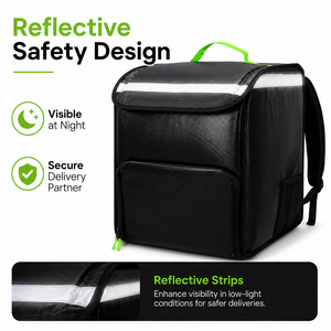 Mochila Térmica Impermeable para Entrega de Comida, Lista para Enviar, en Stock, Bolsa para Pizza para Ciclistas y Motociclistas, Venta al Por Mayor - Product Image 4