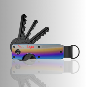 Organisateur de clés EDC, porte-clés pliable en métal, <span class=keywords><strong>rangement</strong></span> de clés compact et silencieux pour le transport quotidien - Product Image 1