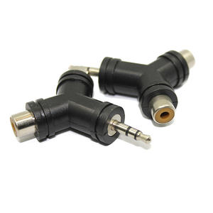 Adaptador de audio estéreo macho de 3,5 mm a doble RCA hembra, material ABS - Product Image 3