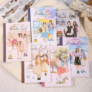 10 unids/pack doble Material pegatina <span class=keywords><strong>libro</strong></span> tiempo chica serie niñas Aquascape tema Material - Product Image 2