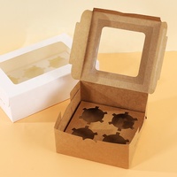 Haute qualité fête d'anniversaire mariage de luxe Transparent Protection de l'environnement Pet couche 12 Mini tasse boîte à gâteaux en vrac