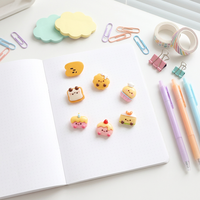 Nouveauté 2026 : Accessoires de mode en résine DIY style dessin animé, faits main, pour pinces à cheveux, coques de téléphone, breloques pour chaussures - Colle crème, petits animaux, aliments, maison