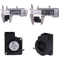Ventilateurs de ventilateur cc 20x20x08mm 25x25x08mm 3.7v 5v 12v faible consommation d'énergie longue durée centrifuge flux axial mini ventilateurs 2008/2508