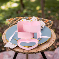 Boîte-cadeau élégante et romantique en forme de coeur pour cadeau de bijoux, idée parfaite de cadeau d'anniversaire de Saint Valentin pour elle