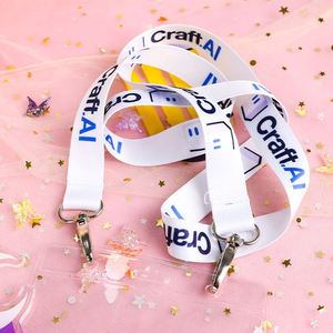 สายคล้องคอแบบแบนสั่งทำ OEM ขายส่ง พร้อมป้ายปัก ทำจากโพลีเอสเตอร์ ไนลอน และโซ่โลหะ - Product Image 1