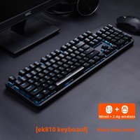 Teclado Mecánico con Cable Logitech K845, 104 Teclas, Tamaño Completo, Retroiluminación Azul Hielo, Marco de Aluminio, Interruptor TTC, Teclado para Juegos y Oficina