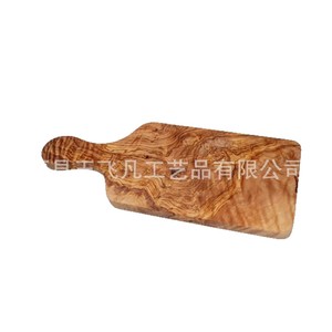 Olive Wood Cutting Board 30x15x2cm With Handle For Kitchen Use Rectangle Shape Solid Wood Tray - Product Image 1