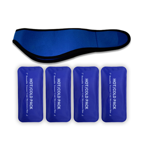 Faccia impacco di ghiaccio per i denti del giudizio, la mascella, il dolore al mento. Impacco caldo e freddo per la chirurgia facciale, involucro regolabile comprende 4 confezioni di <span class=keywords><strong>Gel</strong></span> morbido - Product Image 2