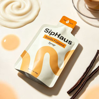 Sachet en aluminium à trois soudures latérales de forme spéciale, étanche, pour emballage de liquides (café, sirop, concentré, sauce)