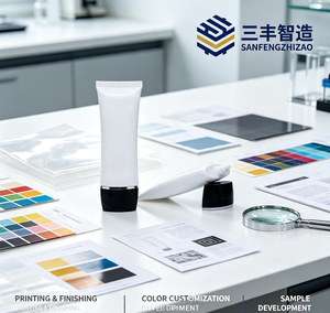 White Plastic Cosmetic Tube with Screw Cap <b>for</b> Skincare Products - Product Image 3