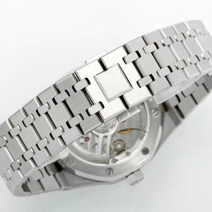 นาฬิกาข้อมือสแตนเลสสตีลรุ่นฉลองครบรอบ 15510 ดีไซน์เหลี่ยมหลายมุม สีน้ำเงิน พื้นผิวแบบ 3 มิติ พร้อมกลไก 4302 - Product Image 5