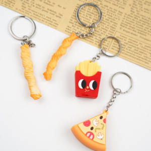 Özel yaratıcı simülasyon gıda anahtarlık PVC Burger Fries <span class=keywords><strong>Pizza</strong></span> Hot Dog oyuncak anahtarlık hediye için - Product Image 6