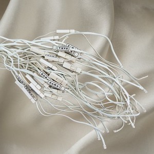Custom Cotton/PVC <b>Black</b> Clothing Garment Labels with Brand Printing Fashionable Hang Tags & Hanging <b>String</b> - Product Image 1