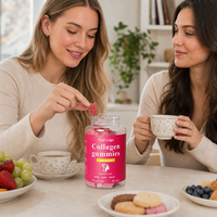 Gummies de Collagène 500mg OEM ODM Soin de la Peau Soutien Cheveux & Ongles Beauté Élasticité & Vitalité Mélange