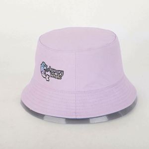 Custom High Quality Cotton Logo Embroidery <b>Reversible</b> Fisherman <b>Hat</b> Summer Mens Women <b>Bucket</b> Sun Cap Casual Sports Outdoor Denim - Product Image 2