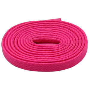 Lacets plats creux double couche en polyester 8MM personnalisés et colorés - Lacets pour baskets, chaussures en toile, skateboard, décontractées, vente en gros - Product Image 4