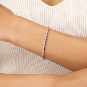 14KT Gold Certified Tennis <b>Bracelet</b> in Natural/Lab Grown Gemstones/Diamonds - Product Image 3
