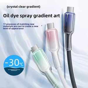 Chất Lượng Cao 60W 5A Nhanh Chóng Sạc USB-C Để C Cáp 1M Tinh Khiết Đồng Với Nylon Áo Khoác Cho Máy Tính Cho Điện Thoại 15 16 Pro Max - Product Image 4